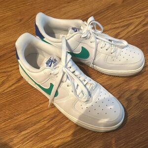 Nike Wmns Air Force 1 08 White Green Blue Women AF1 Casual Lifestyle DD8959-110